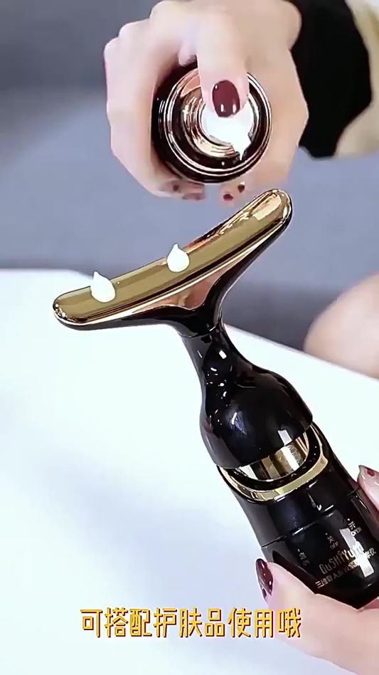 3 Em 1 Massageador Facial Introdutor De Microcorrente De Olho De Pescoço Rejuvenescimento Da Pele Dispositivo De Beleza